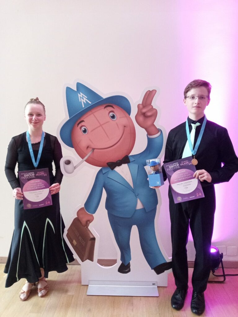 Messemännchen Leipzig Turnierpaar